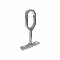 Chrome Aluminium Hanging Rail Centre Support